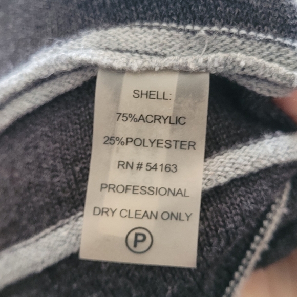 CALVIN KLEIN  GRAY KNIT A-LINE PLEATED DRESS - Picture 5 of 5